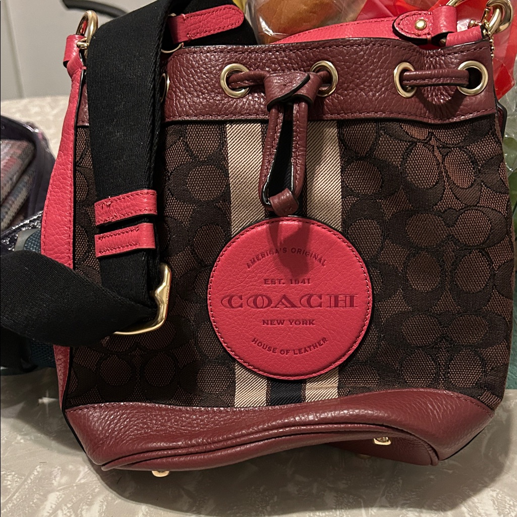 Coach Style Bucket Crossbody